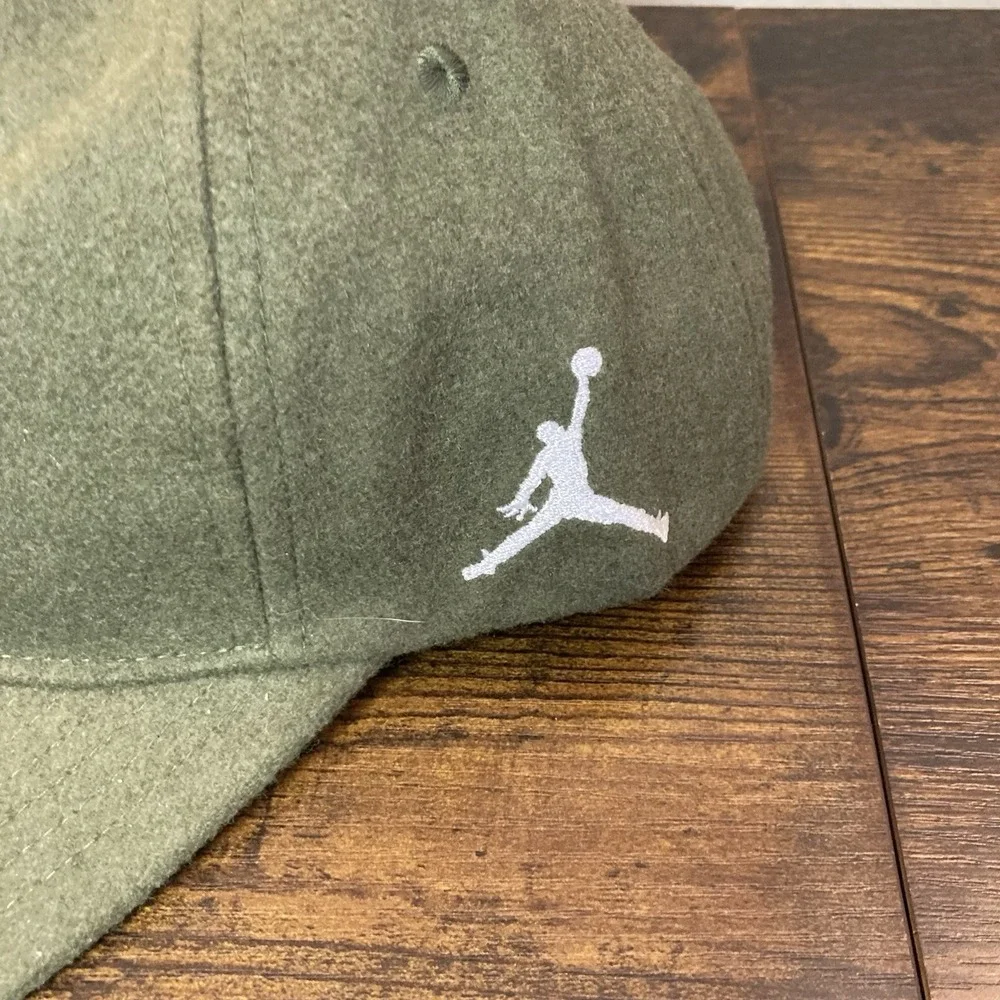 Nike Flight‎ Fly Green Unstructured Wool Blend Adjustable Cap Hat Adult M/L NWT